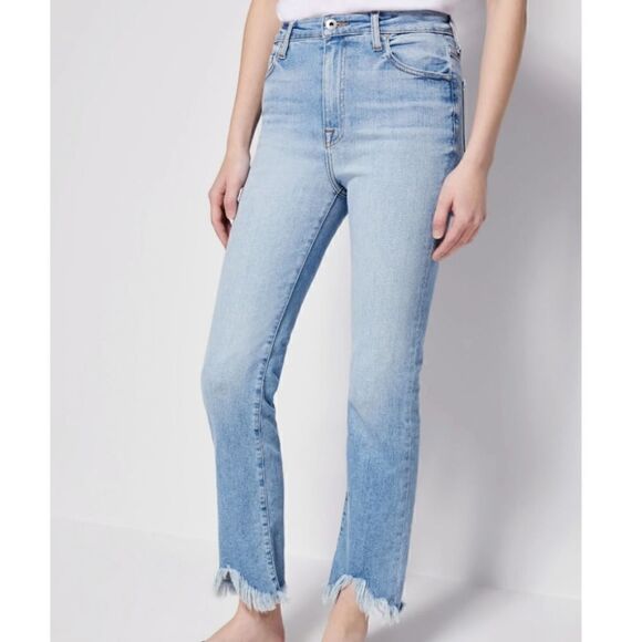 Jonathan Simkhai River‎ High Rise Straight Denim Size 26, Light Wash - Picture 2 of 13